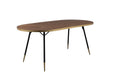 Eettafel Denise 200 Ash veneer Zwart 90x200 cm