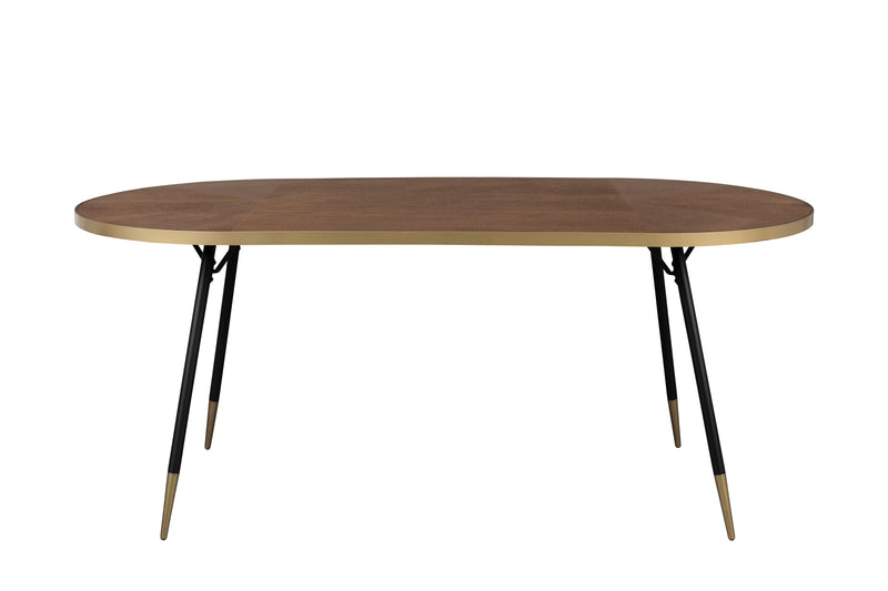 Eettafel Denise 200 Ash veneer Zwart 90x200 cm-Eettafels-Creating Home