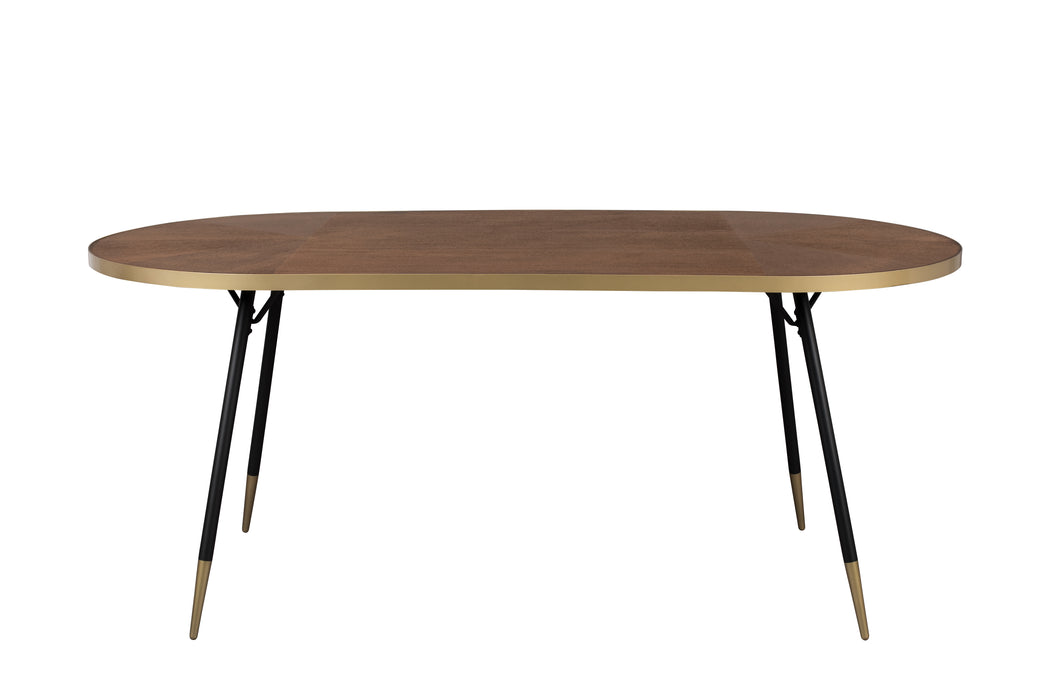 Eettafel Denise 200 Ash veneer Zwart 90x200 cm-Eettafels-Creating Home