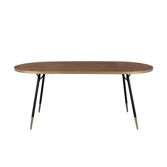 Eettafel Denise 200 Ash veneer Zwart 90x200 cm-Eettafels-Creating Home