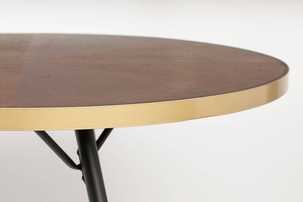 Eettafel Denise Oval 180 Ash veneer Zwart 90x180 cm-Eettafels-Creating Home