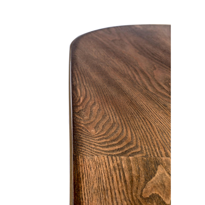 Eettafel Denise Oval 180 Ash veneer Zwart 90x180 cm-Eettafels-Creating Home