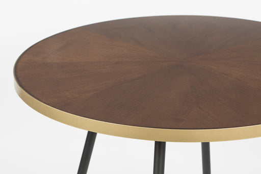 Eettafel Denise Rond Ash veneer Zwart Ø91x75 cm-Eettafels-Creating Home