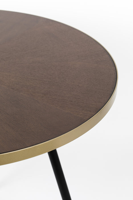 Eettafel Denise Rond Ash veneer Zwart Ø91x75 cm-Eettafels-Creating Home