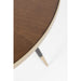 Eettafel Denise Rond Ash veneer Zwart Ø91x75 cm