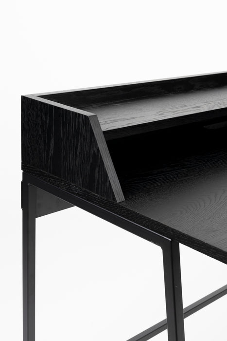 Eettafel Desk Giorgio Eikenfineer Zwart 120x60 cm-Eettafels-Creating Home