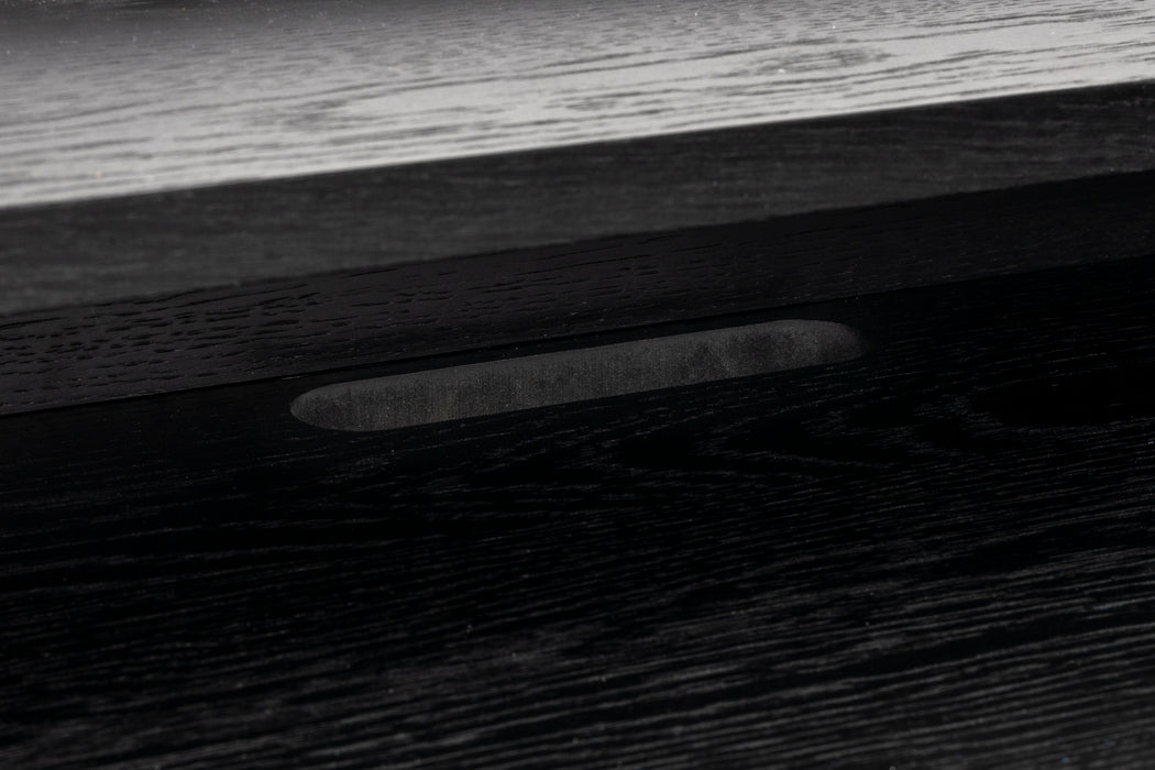 Eettafel Desk Giorgio Eikenfineer Zwart 120x60 cm-Eettafels-Creating Home
