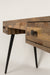 Eettafel Desk Leo Teak Hout Zwart 113x55.5 cm-Eettafels-Creating Home