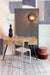 Eettafel Desk Leo Teak Hout Zwart 113x55.5 cm-Eettafels-Creating Home