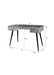 Eettafel Desk Leo Teak Hout Zwart 113x55.5 cm-Eettafels-Creating Home