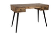 Eettafel Desk Leo Teak Hout Zwart 113x55.5 cm-Eettafels-Creating Home