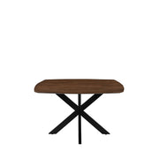 Eettafel Eetkamertafel Blake Nature Smooth Mangohout 130 cm Rond-Eettafels-LABEL51