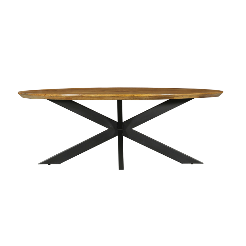 Eettafel Eetkamertafel Brandy Ovaal 160 cm 160x90x76 cm-Eettafels-Starfurn