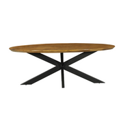 Eettafel Eetkamertafel Brandy Ovaal 180 cm 180x90x76 cm-Eettafels-Starfurn