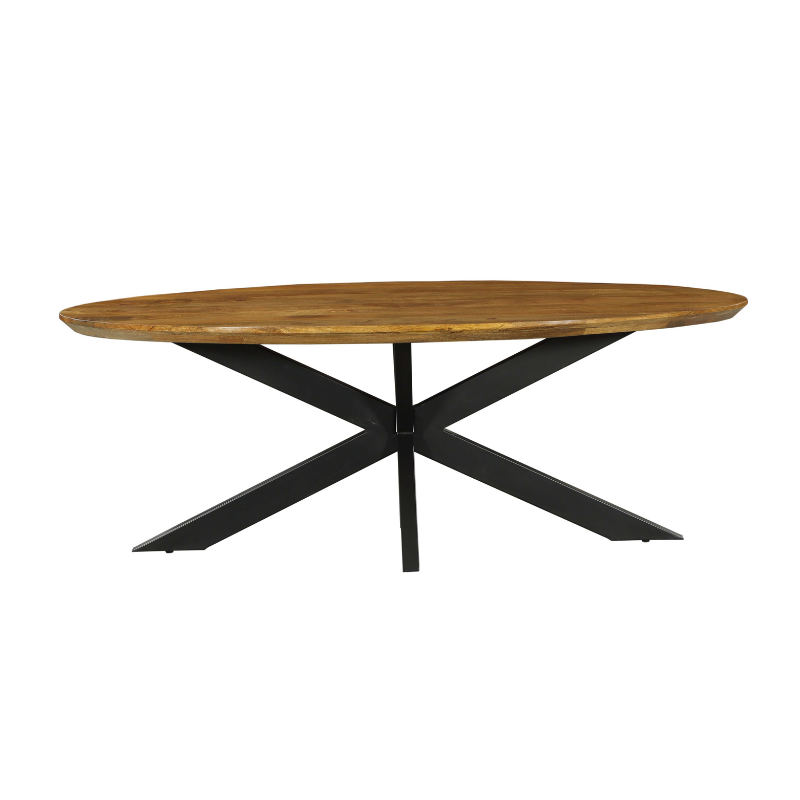 Eettafel Eetkamertafel Brandy Ovaal 210 cm 210x100x76 cm-Eettafels-Starfurn