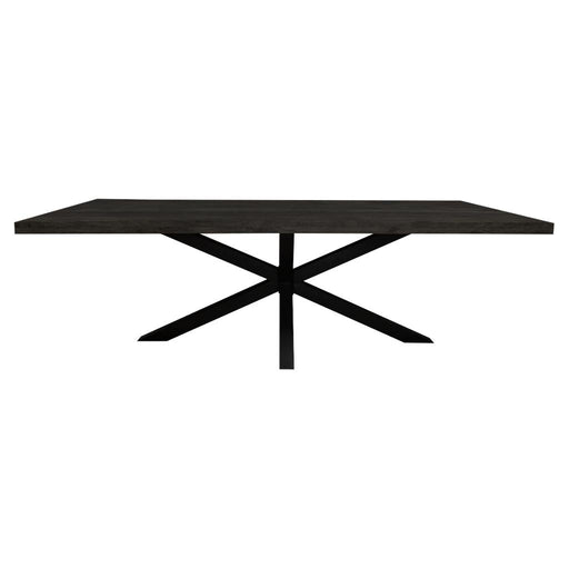 Eettafel Eetkamertafel Denver Zwart Rechthoek 200 cm-Eettafels-Starfurn
