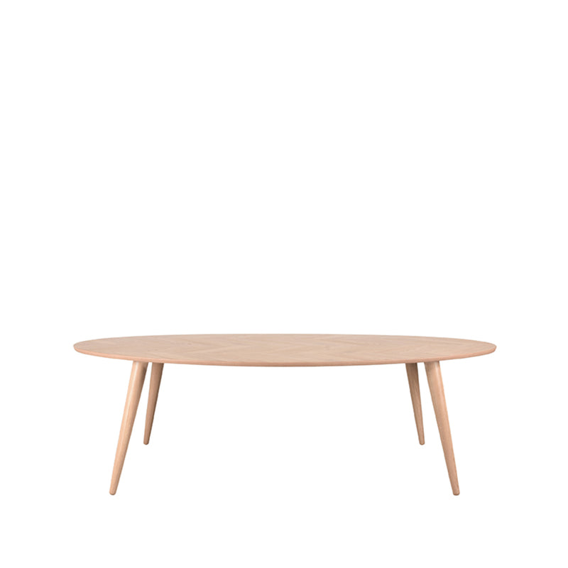Eettafel Eetkamertafel Ines Naturel Eiken 240 cm Ovaal-Eettafels-LABEL51