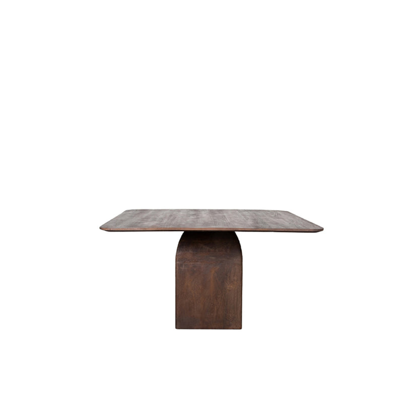 Eettafel Eetkamertafel Ingo Espresso Mangohout 130 cm Rond-Eettafels-LABEL51