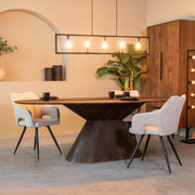 Eettafel Eetkamertafel Jagger Espresso Mangohout 240 cm Ovaal-Eettafels-LABEL51