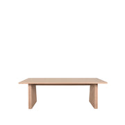 Eettafel Eetkamertafel Jule Naturel Eiken 210 cm 210x100x75 cm-Eettafels-LABEL51