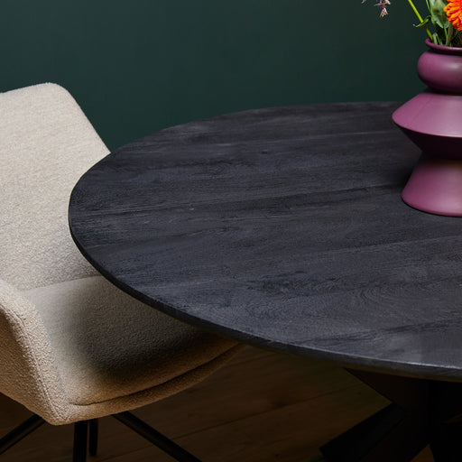 Eettafel Eetkamertafel New York Rond 140 cm 140x140x76 cm-Eettafels-Starfurn