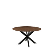 Eettafel Eetkamertafel Otis Nature Smooth Mangohout 140 cm Rond-Eettafels-LABEL51