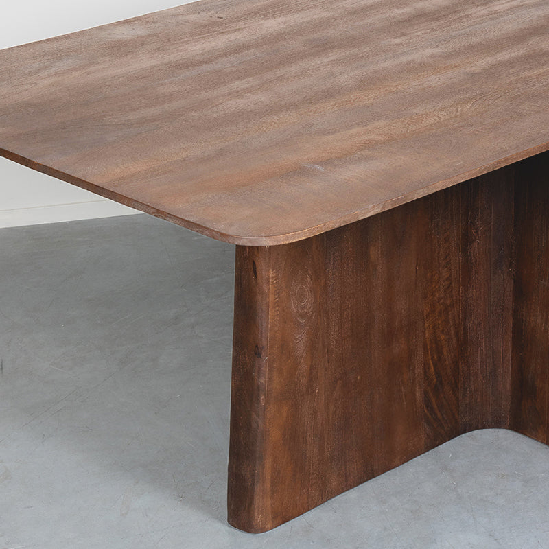 Eettafel Eetkamertafel Scott Nature Smooth Mangohout 220 cm-Eettafels-LABEL51