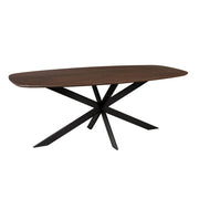 Eettafel Eiken eettafel Ferris Deens Ovaal 180 cm Bruin-Eettafels-Starfurn