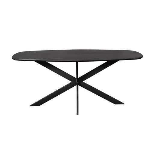Eettafel Eiken eettafel Ferris Deens Ovaal 180 cm Zwart-Eettafels-Starfurn