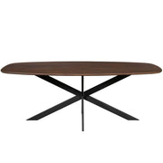Eettafel Eiken eettafel Ferris Deens Ovaal 200 cm Bruin-Eettafels-Starfurn