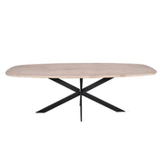 Eettafel Eiken eettafel Ferris Deens Ovaal 200 cm Naturel-Eettafels-Starfurn