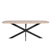 Eettafel Eiken eettafel Ferris Deens Ovaal 200 cm Naturel-Eettafels-Starfurn