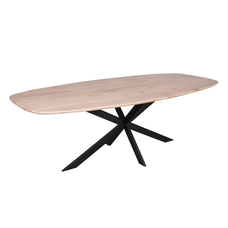 Eettafel Eiken eettafel Ferris Deens Ovaal 200 cm Naturel-Eettafels-Starfurn