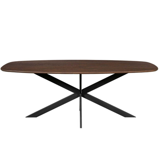 Eettafel Eiken eettafel Ferris Deens Ovaal 240 cm Bruin-Eettafels-Starfurn