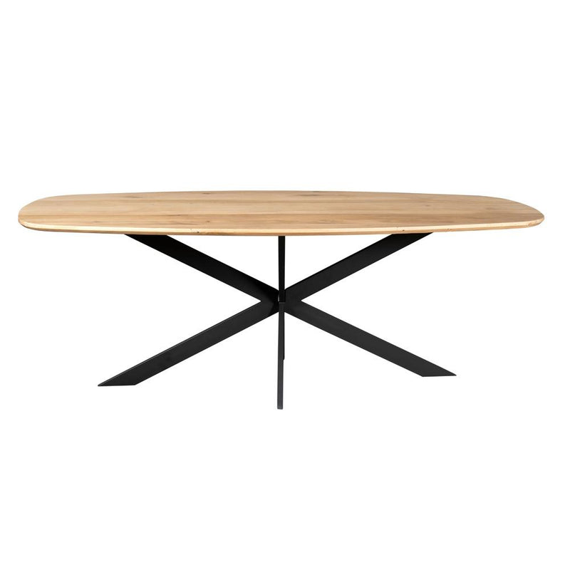 Eettafel Eiken eettafel Ferris Deens Ovaal 240 cm Naturel-Eettafels-Starfurn