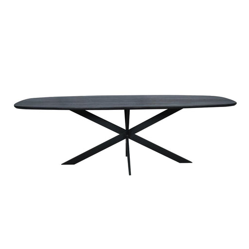 Eettafel Eiken eettafel Ferris Deens Ovaal 240 cm Zwart-Eettafels-Starfurn