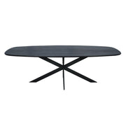 Eettafel Eiken eettafel Ferris Deens Ovaal 240 cm Zwart-Eettafels-Starfurn