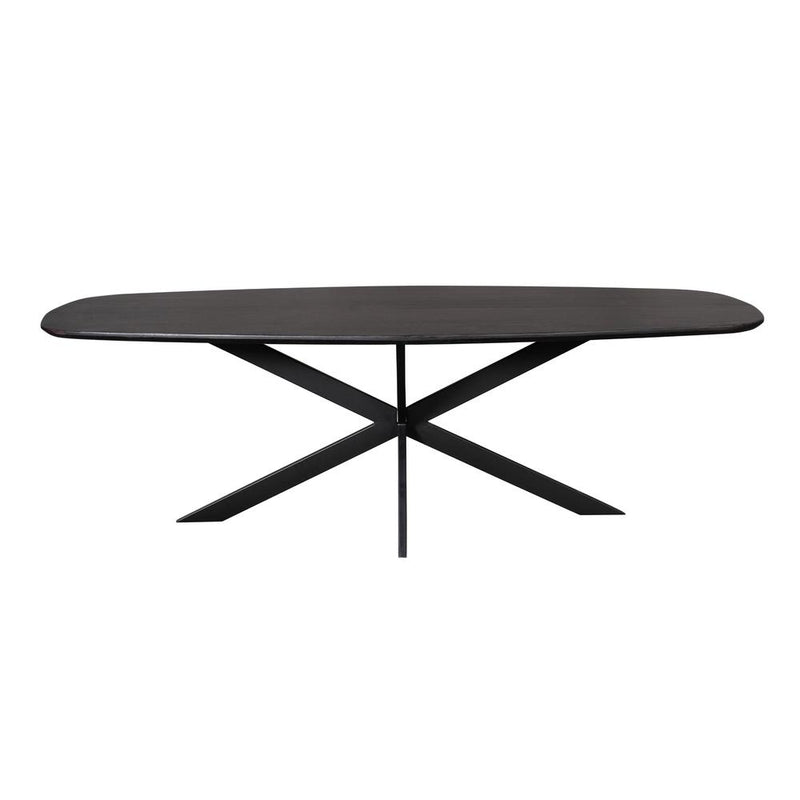 Eettafel Eiken eettafel Ferris Deens Ovaal 280 cm Zwart-Eettafels-Starfurn