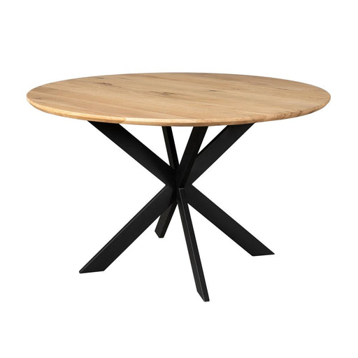Eettafel Eiken eettafel Ferris Rond 150 cm Naturel 150x150x76 cm-Eettafels-Starfurn