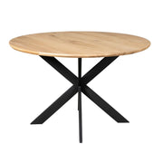 Eettafel Eiken eettafel Ferris Rond 150 cm Naturel 150x150x76 cm-Eettafels-Starfurn
