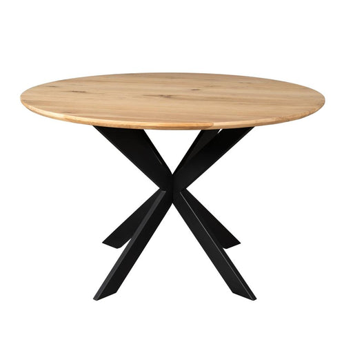 Eettafel Eiken eettafel Ferris Rond 150 cm Naturel 150x150x76 cm-Eettafels-Starfurn