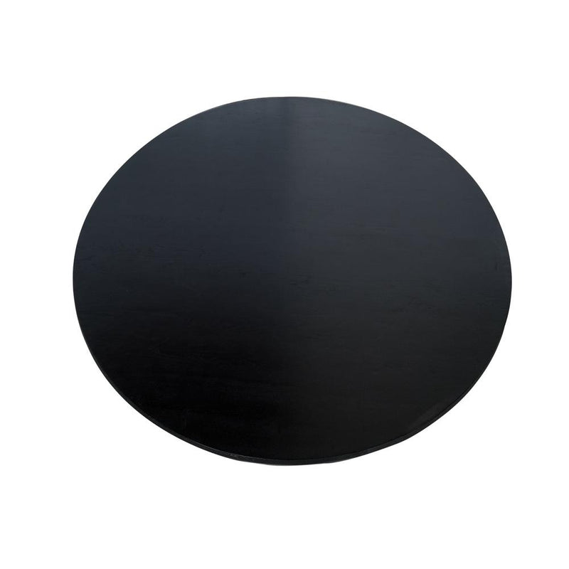 Eettafel Eiken eettafel Ferris Rond 150 cm Zwart 150x150x76 cm-Eettafels-Starfurn