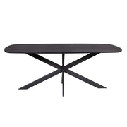 Eettafel Elegance Zwart Deens ovaal 200x100 cm-Eettafels-Starfurn