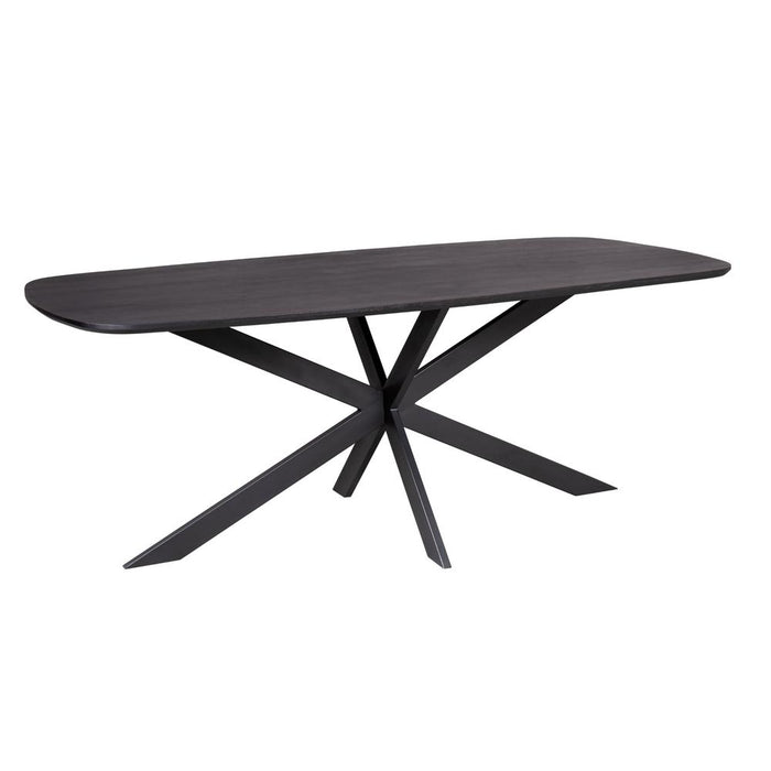 Eettafel Elegance Zwart - Deens ovaal - 200x100 cm-Eettafels-Starfurn