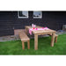 Eettafel Evoy Teakhout Naturel hout 180x90 cm-Eettafels-Livingfurn
