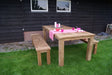 Eettafel Evoy Teakhout Naturel hout 180x90 cm-Livingfurn