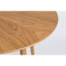 Eettafel Fabio 100 Eikenfineer Naturel Ø100x75 cm-Eettafels-Creating Home