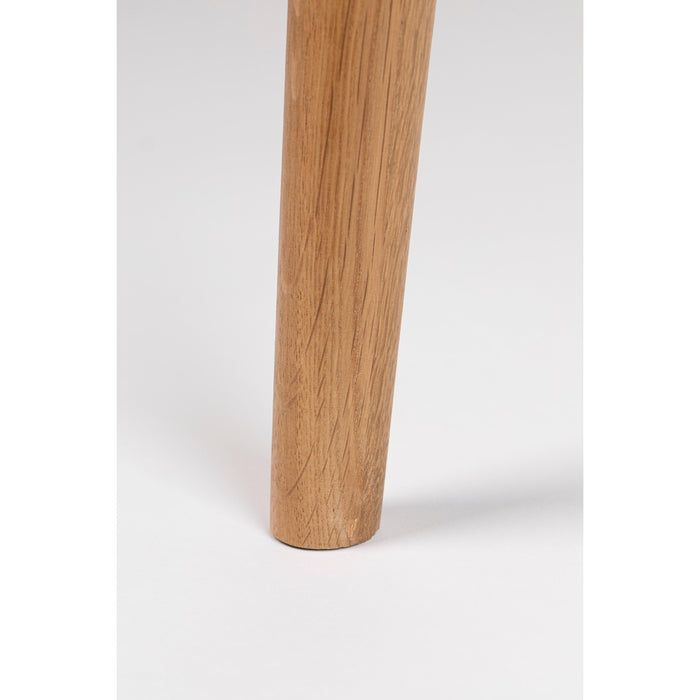Eettafel Fabio 100 Eikenfineer Naturel Ø100x75 cm-Eettafels-Creating Home