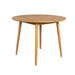 Eettafel Fabio 100 Eikenfineer Naturel Ø100x75 cm-Eettafels-Creating Home