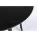 Eettafel Fabio 100 Eikenfineer Zwart Ø100x75 cm-Eettafels-Creating Home